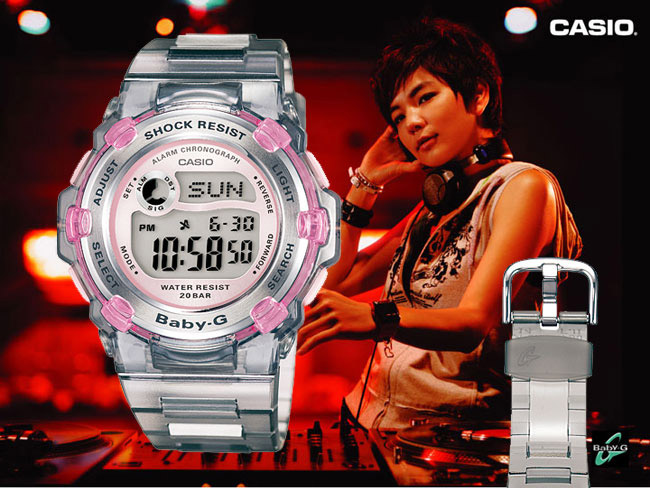 นาฬิกา casio babyG ,g-shock,data bank,sheen ของใหม่ SALE 40-60% BG-3000-8DR-2