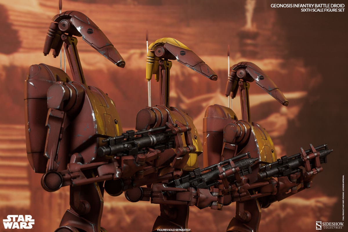 [Sideshow] Star Wars: Geonosis Battle Droids - Sixth Scale Figure Sets 100285-geonosis-infantry-battle-droids-011