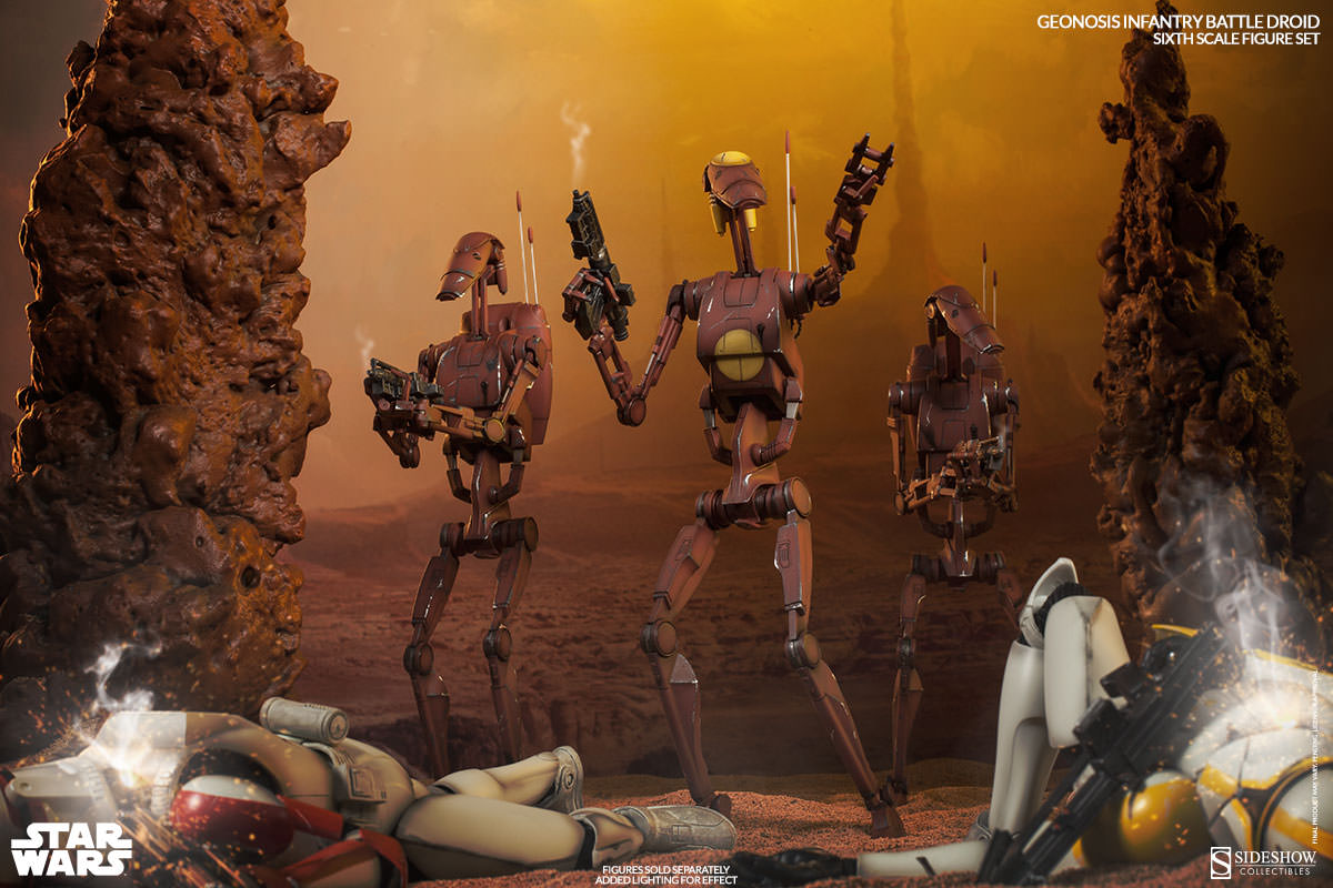 [Sideshow] Star Wars: Geonosis Battle Droids - Sixth Scale Figure Sets 100285-geonosis-infantry-battle-droids-012