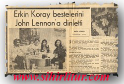 Erkin Koray John Lennon'la nasıl buluştu/ne konuştu? Yaziya3t