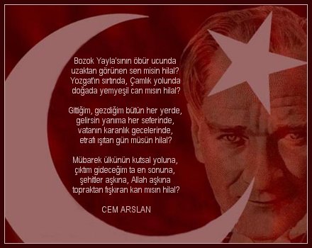 ResimLi Atatürk ŞiirLeri Hilal