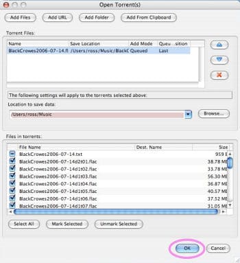 How to download files using Bittorrent (Mac OS X version)  Img03a