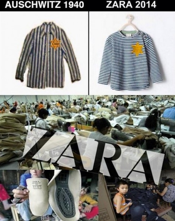 Usuarios de redes sociales reclaman con memes a Zara por fabricar playera que recuerda a los campos  Zara2-ok_