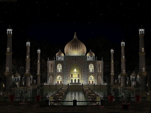 صور لــ .:::::. تـــاج محـــل .:::::. 1-Taj_Mahal_at_night_5a