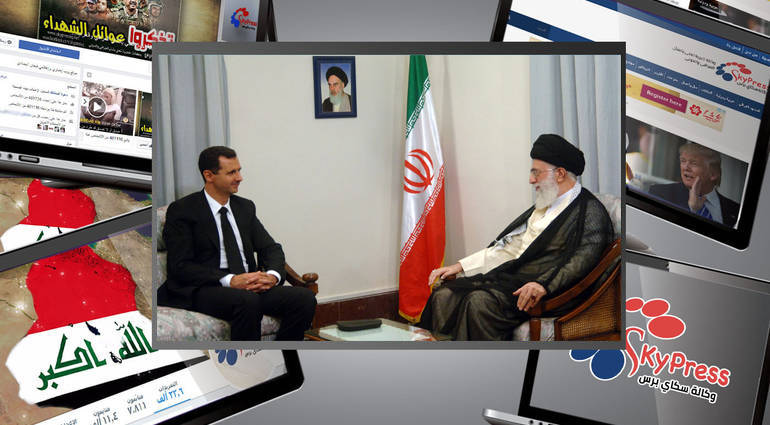 What is the content of the message sent by the Syrian President to the Supreme Leader of Iran? 20170914_055856-687