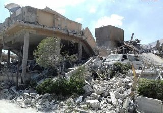 Pictures .. The effects of the aggression on the three airports of "Syria" 20180414_034026-220