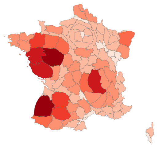 Géographie de la France du sport Cartebasket