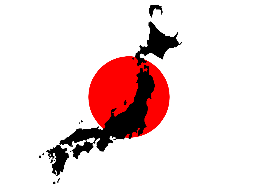 Miss International 2013 - Host Country Bigstock-Map-Of-Japan-And-Japanese-Flag-1191275