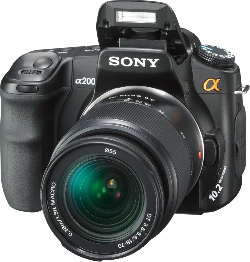 Каков фотоапарат имате? Sony-dslr-a200
