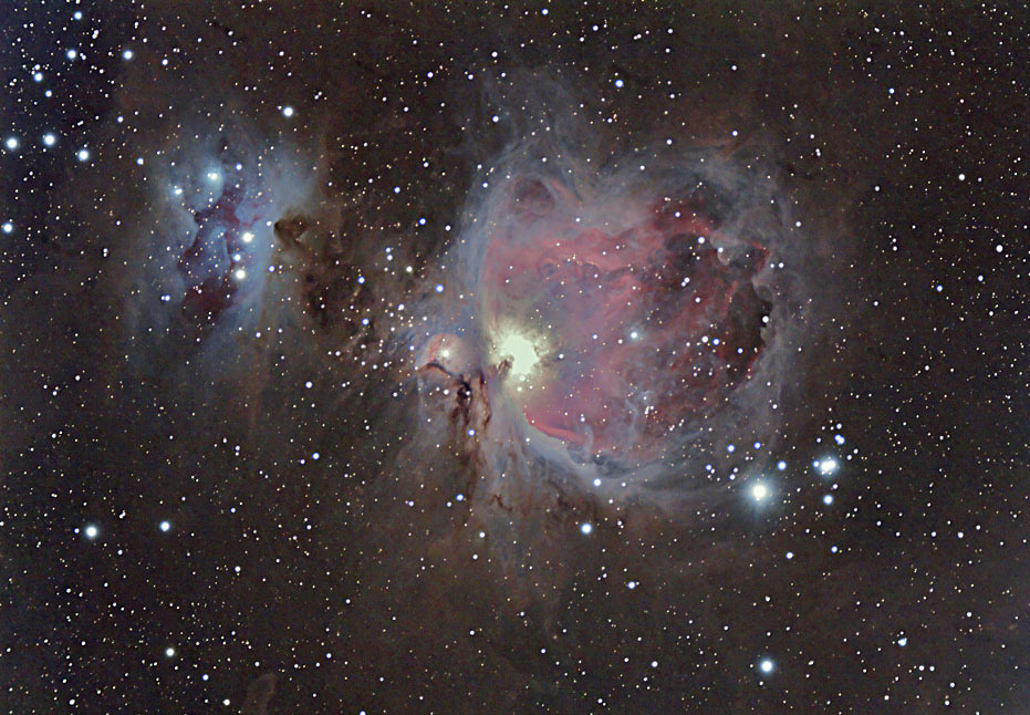 M42: The Big Orion Nebula - 26 Dec 2008 - Italie (Celado) 1200m M42-80ED-Canon350DdefiltreSecond