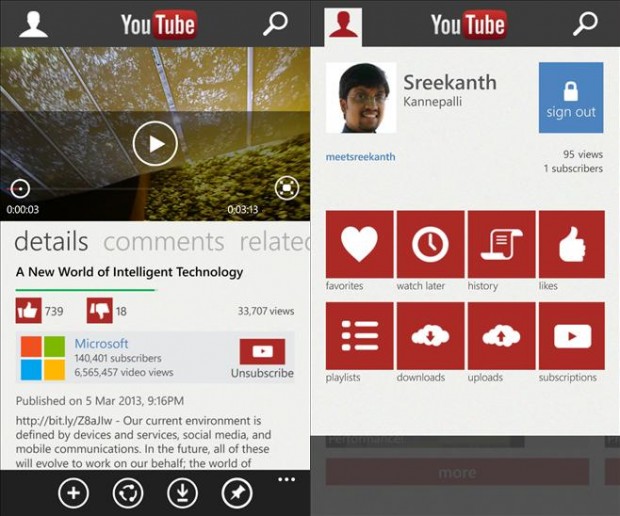 Primera imagen de la nueva versión de Gmail para Android Youtube-wp811-620x516