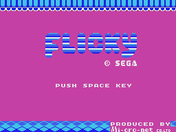 Jeux MSX sur Master System (MSX2SMS Hack) Flicky_01_679