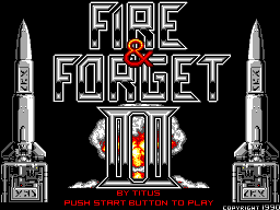 Test : Fire and Forget 2  FireAndForgetII-SMS-TitleScreen