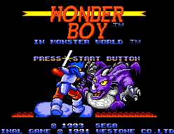 Test : Wonderboy in Monster World WonderBoyInMonsterWorld-SMS-TitleScreen