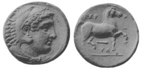 مسكوكات الملك أمينتاس الثاني المقدوني  Fig134