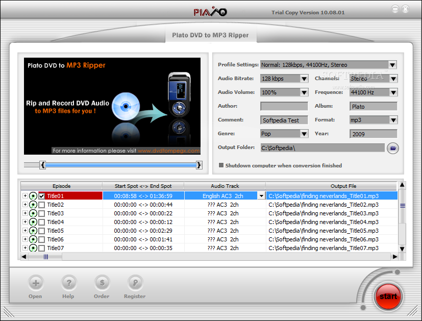 برنامج استخراج الصوت من الفيديو plato DVD to MP3  At-Plato-DVD-to-MP3-Ripper_1