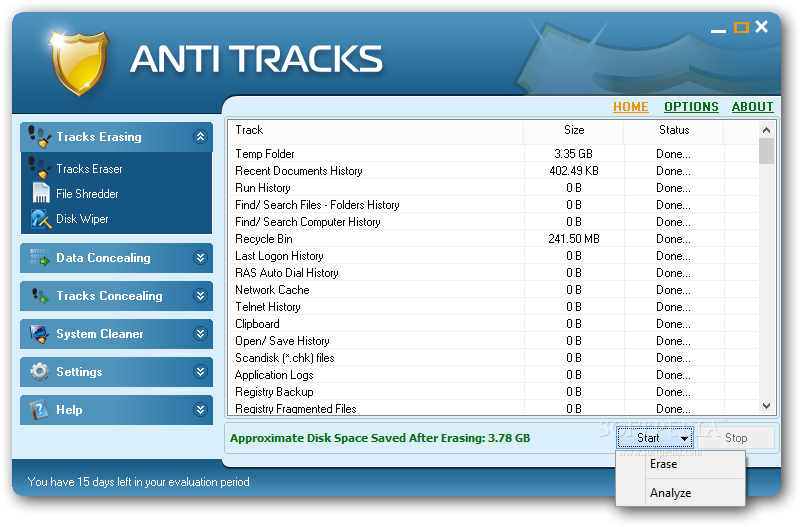 الحل الكامل لحماية الخصوصية والحفاظ على جهاز الكمبيوتر مع Anti Tracks 7.0.1.73 Anti-Tracks_1