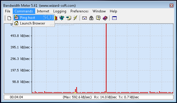 برنامج Bandwidth Meter 5.61 لمراقبة الباندويث