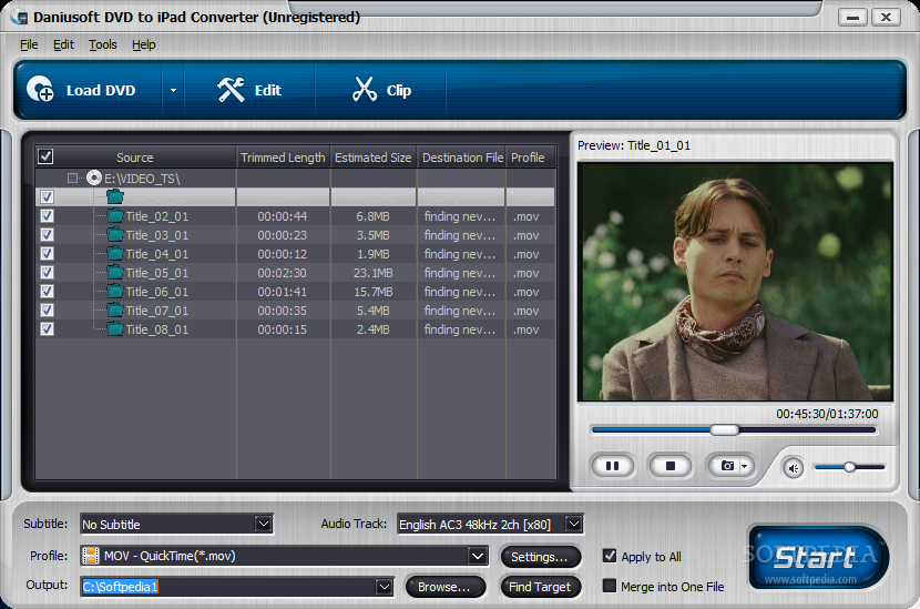 برنامج تحويل الافلام من DVD للتوافق والتشغيل علي ال iPad Daniusoft-DVD-to-iPad-Converter_1