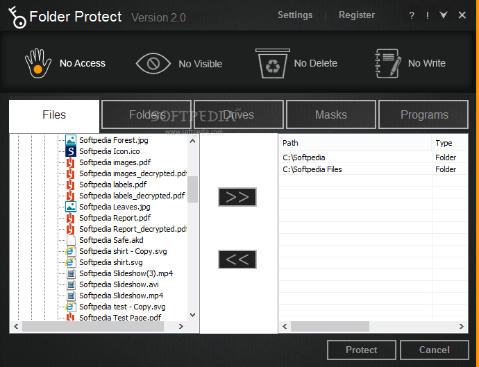 برنامج Folder Protect 1.8.5 لاقفال مجلداتك وملفاتك بكلمة مرور باسورد  Folder-Protect_2