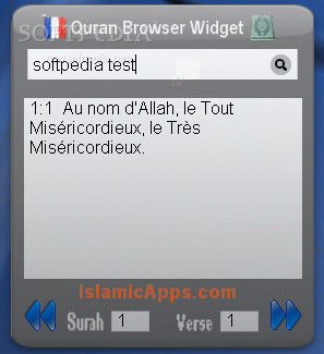 برنامج تعليم وترجمة القرآن باللغة الفرنسية French Quran Browser Widget French-Quran-Browser-Widget_1