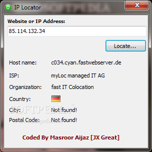 برنامج IP Locator 1.0 برنامج لمعرفة مكان الاى بى وبعض المعلومات عنه JX-IP-Locator_1