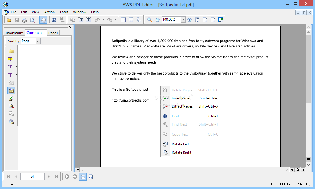 أروع برنامج لتحويل جميع الملفات الى PDF Jaws-PDF-Editor_1