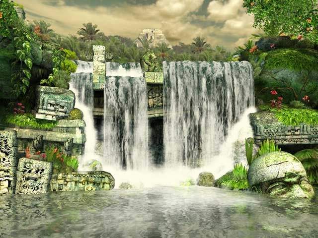 برنامج Mayan Waterfall 3D Screensaver 1.2 حافظ شاشة لجهاز الكمبيوتر Mayan-Waterfall-3D-Screensaver_2