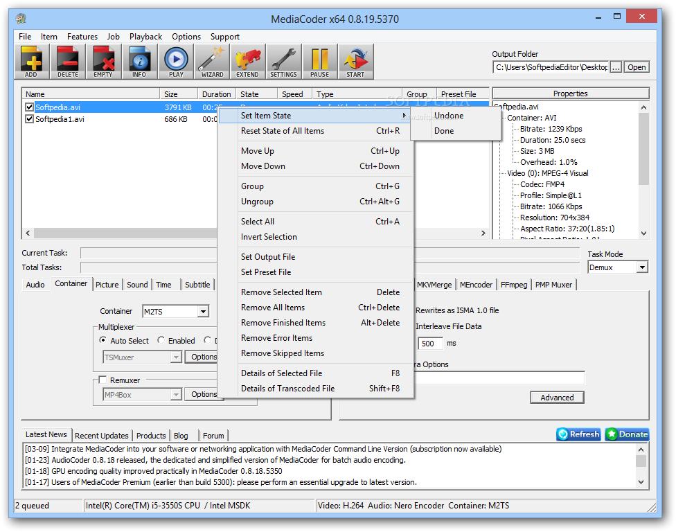 برنامج MediaCoder 0.7.5 Build 4795 برنامج لتحويل جميع صيغ الصوت والفيديو بجودة عالية   MediaCoder_2