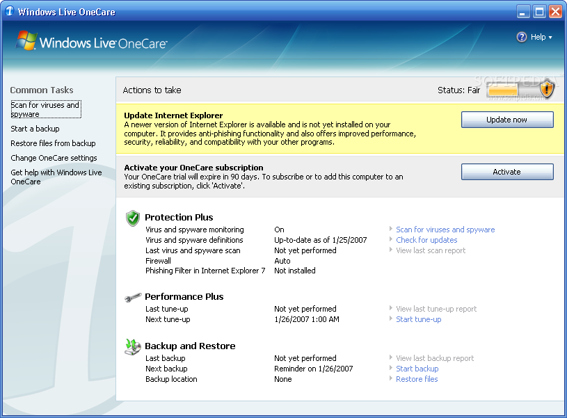 Windows Live OneCare 2.5.2744.0 Windows-Live-OneCare_1