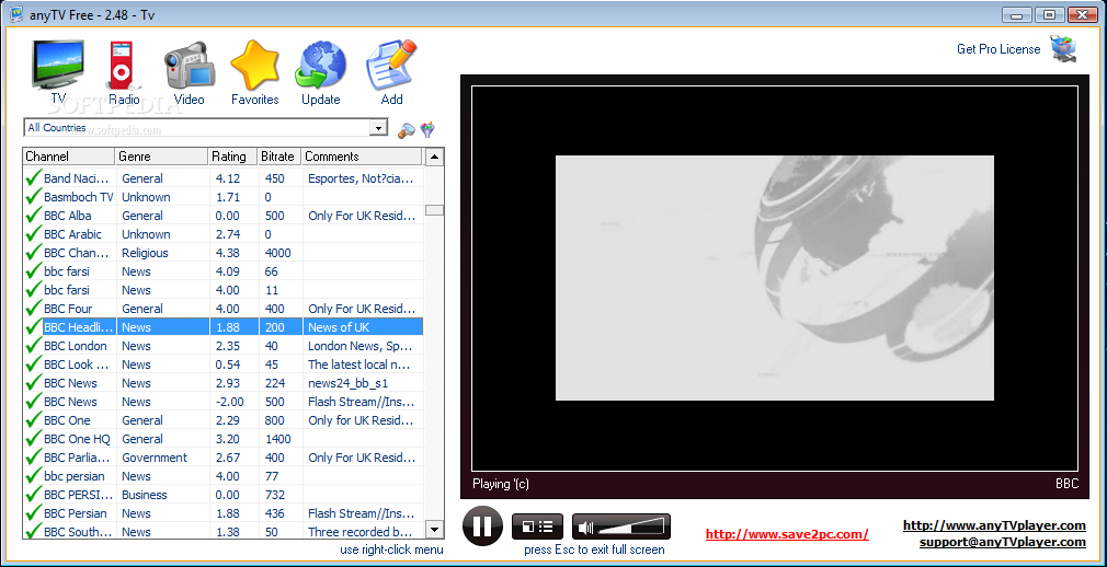 برنامج anyTV 2.41 برنامج مشاهدة التليفزيون من خلال الكمبيوتر بشكل سهل اخر اصدار .. حجم اقل من 2 ميجا AnyTV_1