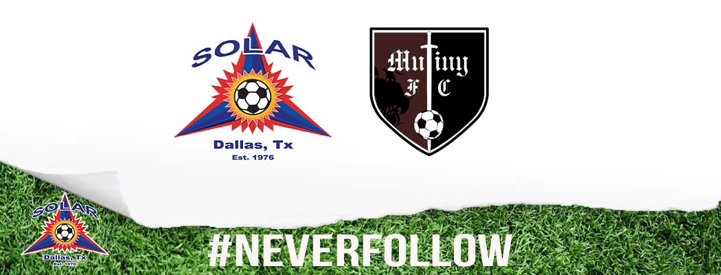 Solar Soccer Club and Mutiny FC Announce Merger  Merger