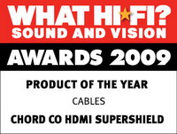 Award winning Chord HDMI 1.3b SuperShield 1m (new) Supersheild-award