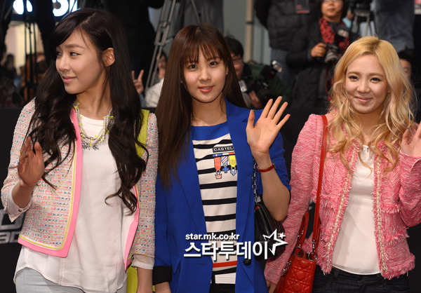 [12-03-2013] Tiffany, Hyoyeon, và Seohyun tham dự buổi lễ ra mắt của bộ phim "G.I.Joe 2'" Group9