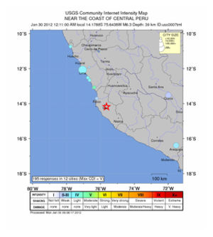 Terremoto de magnitud 6,3 - Cerca de la costa central de Perú  Usc0007tml_ciim