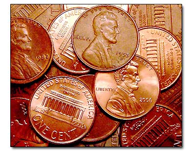 100,000 Posts Lincoln_pennies