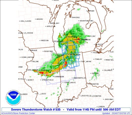 Eyes on the Tropics and More Severe Weather Ww0535_radar