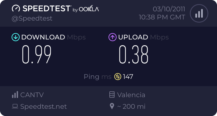 Postea tu Speedtest 1195121703