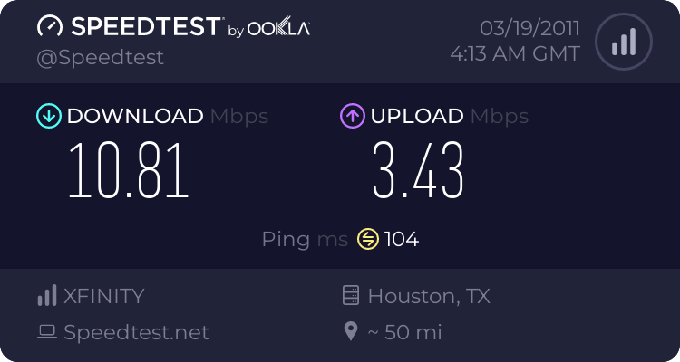Speedtest (Not enough characters so this is gonna be the endless title that possibly goes to 255 characters, so enjoy and if you keep on reading, YOU HAS NO LIFE!) 1209309192