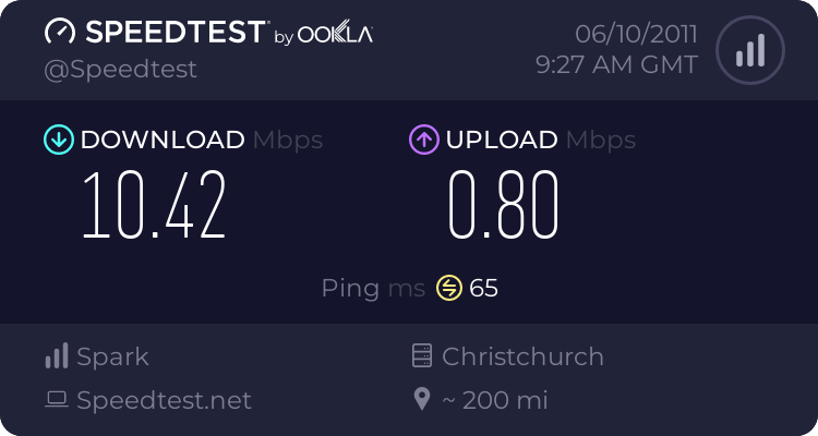 Speed Tests Thread 1334982989