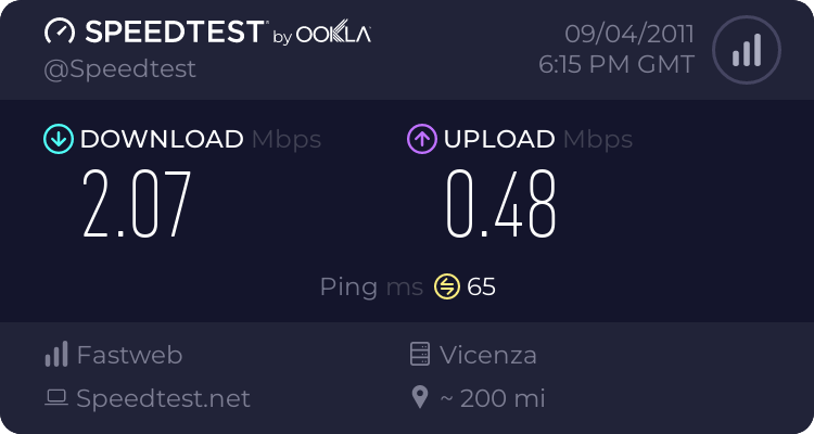 ragazzi cosa impressionante con speed test 1466018994