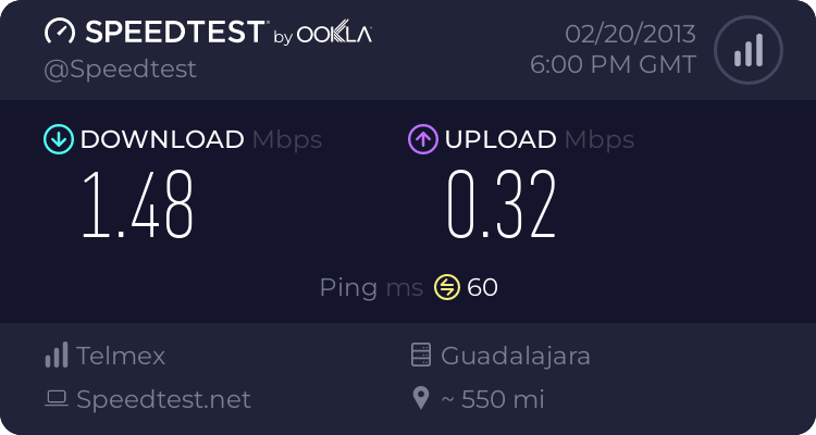 Telmex Internet Speed 2522351631