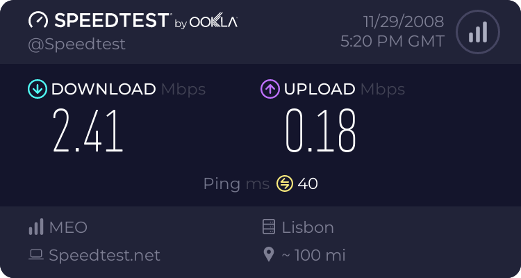 Connection Speeds 364267601