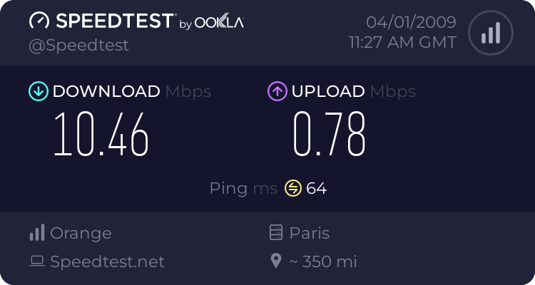 Speedtest (test de connection) 442216039