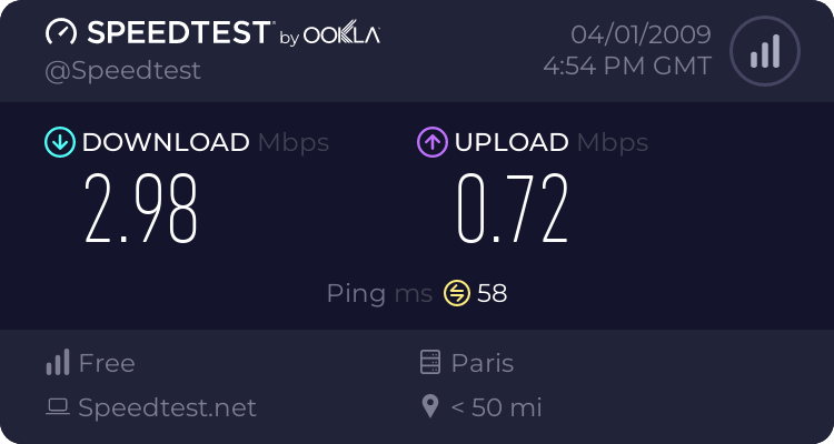 Speedtest (test de connection) 442448659