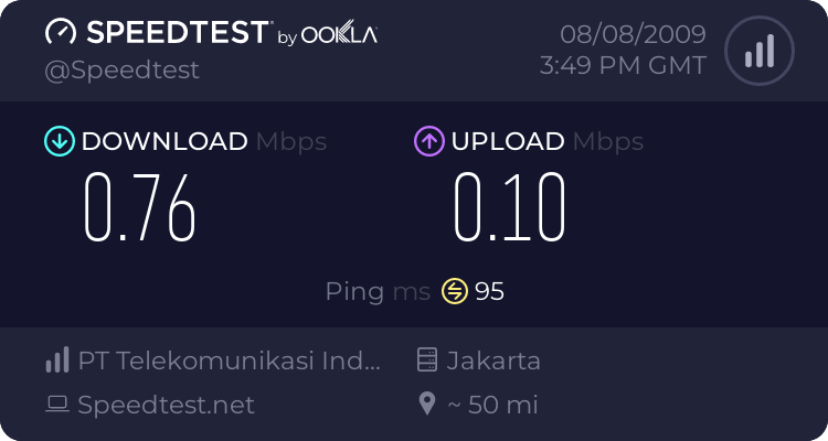 My internet speed ... bonus! 535383814