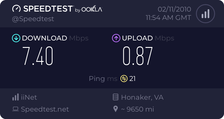 What's your internet Speed, (who is the best host for games) 713268195