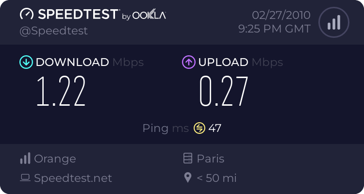 Testeur de débit internet 731459355