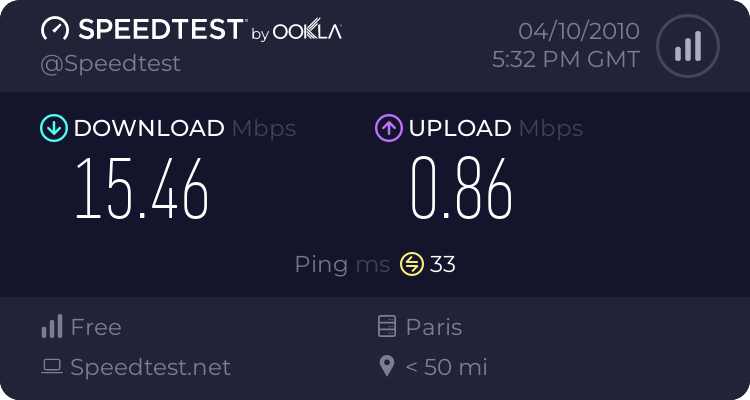 ALORS QUI A LA MEILLEUR CONNEXION ??? 778092699