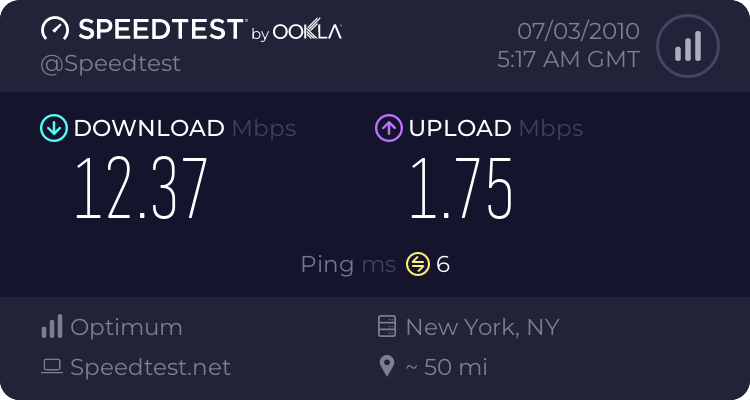 What is your speedtest.net Result? 867420193